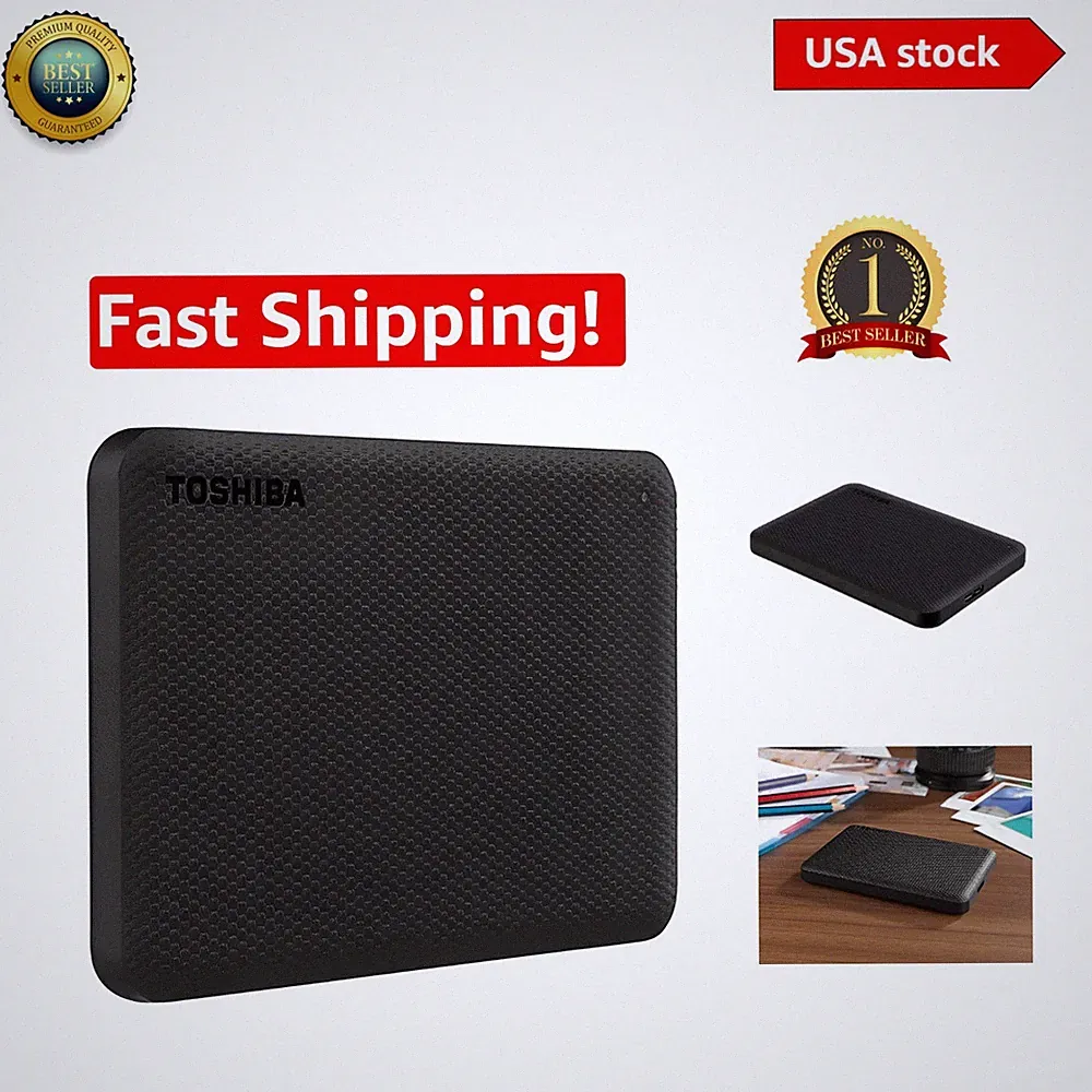 1TB USB 3.0 Portable External Hard Drive with Password Protection & Auto Backup